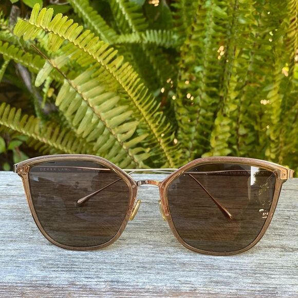 DEREK LAM Designer Brown Nicole Geometric Frame Sunglasses. EUC! main image 7
